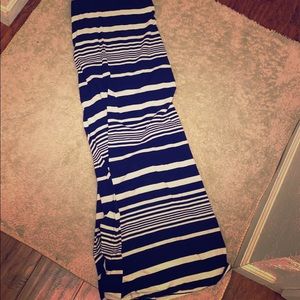 Navy and white skirt